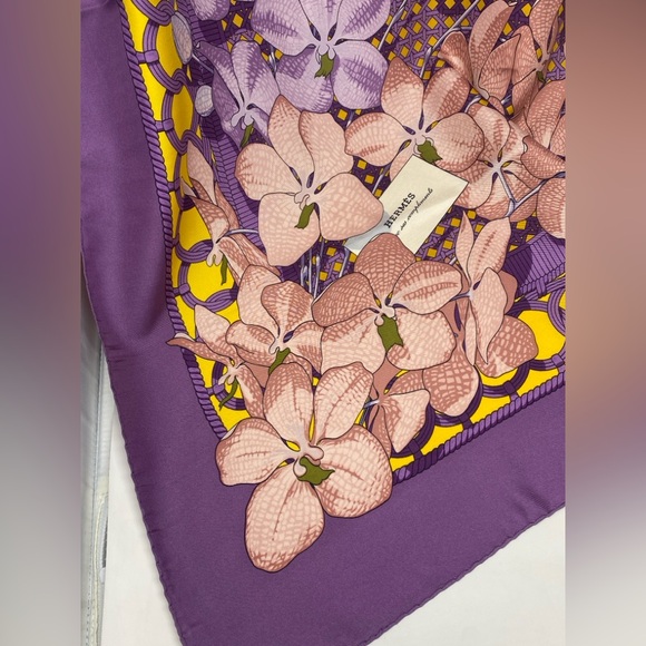 Hermes Vintage Silk Scarf Souvenirs D’Asie Carre 90 By Vladimir Rybaltchenko - Picture 10 of 16